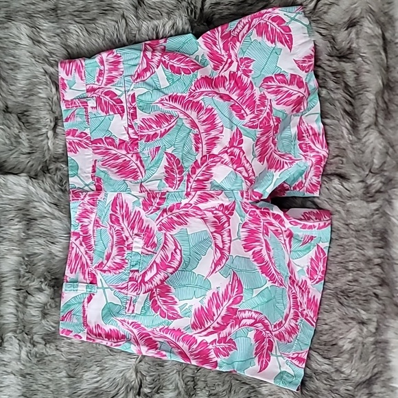 Caribbean Joe Pink and Green Bermuda Shorts Vibrant Style - Picture 6 of 8